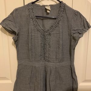 Target Merona Chambray Blouse- Size S